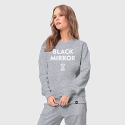 Костюм хлопковый женский Black Mirror: Loading, цвет: меланж — фото 2