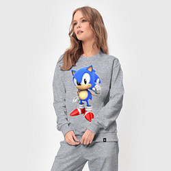 Костюм хлопковый женский Classic Sonic, цвет: меланж — фото 2