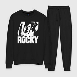 Костюм хлопковый женский Rocky Balboa, цвет: черный