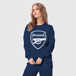 Костюм хлопковый женский FC Arsenal, цвет: тёмно-синий — фото 2