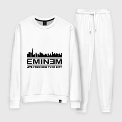 Костюм хлопковый женский Eminem: Live from NY, цвет: белый