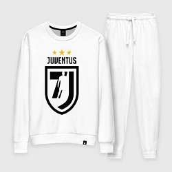 Костюм хлопковый женский Juventus 7J, цвет: белый