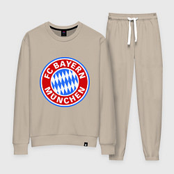 Костюм хлопковый женский Bayern Munchen FC, цвет: миндальный