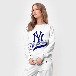 Костюм хлопковый женский NY - Yankees, цвет: белый — фото 2