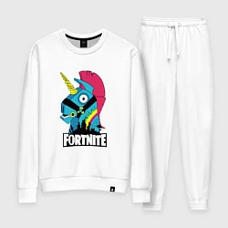 Костюм хлопковый женский Fortnite Unicorn, цвет: белый