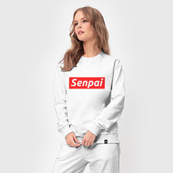 Костюм хлопковый женский Senpai Supreme, цвет: белый — фото 2