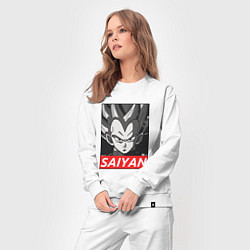 Костюм хлопковый женский SAIYAN OBEY, цвет: белый — фото 2