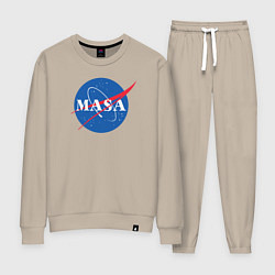 Костюм хлопковый женский NASA: Masa, цвет: миндальный