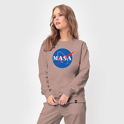 Костюм хлопковый женский NASA: Masa, цвет: пыльно-розовый — фото 2