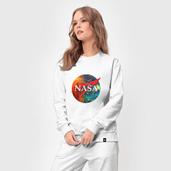 Костюм хлопковый женский NASA: Nebula, цвет: белый — фото 2