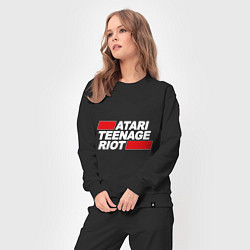Костюм хлопковый женский Atari Teenage Riot, цвет: черный — фото 2