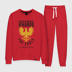 Костюм хлопковый женский Khabib: The Eagle, цвет: красный