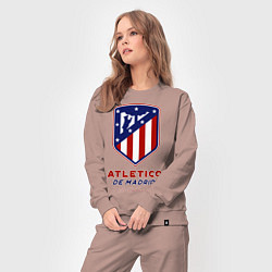 Костюм хлопковый женский Atlecito de Madrid, цвет: пыльно-розовый — фото 2