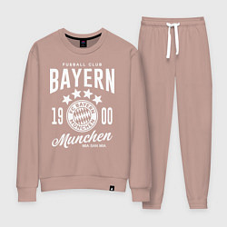 Костюм хлопковый женский Bayern Munchen 1900, цвет: пыльно-розовый