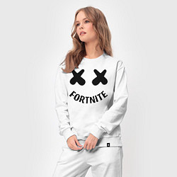 Костюм хлопковый женский FORTNITE x MARSHMELLO, цвет: белый — фото 2