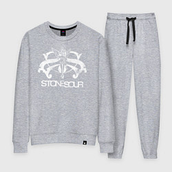 Костюм хлопковый женский Stone Sour, цвет: меланж