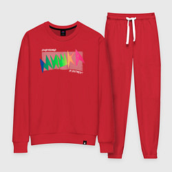 Костюм хлопковый женский Mishka NYC x Tessa Violet, цвет: красный