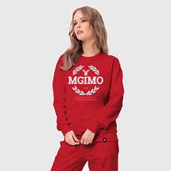 Костюм хлопковый женский MGIMO, цвет: красный — фото 2