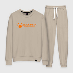 Костюм хлопковый женский Black Mesa: Research Facility, цвет: миндальный