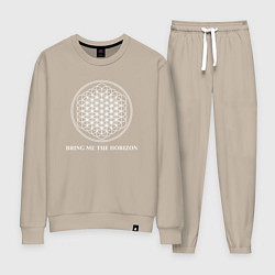 Костюм хлопковый женский BRING ME THE HORIZON, цвет: миндальный