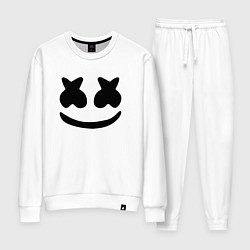 Костюм хлопковый женский ALAN WALKER x MARSHMELLO, цвет: белый