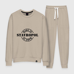 Костюм хлопковый женский Made in Stavropol, цвет: миндальный