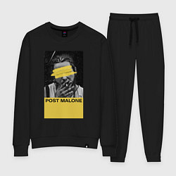Костюм хлопковый женский Post Malone, цвет: черный
