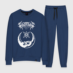 Костюм хлопковый женский GHOSTEMANE, цвет: тёмно-синий