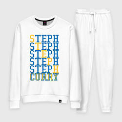 Костюм хлопковый женский Steph Curry, цвет: белый
