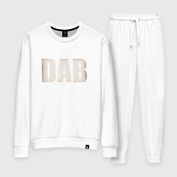 Костюм хлопковый женский DAB, цвет: белый