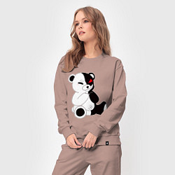 Костюм хлопковый женский Monokuma, цвет: пыльно-розовый — фото 2