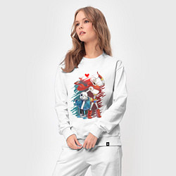 Костюм хлопковый женский UNDERTALE, цвет: белый — фото 2