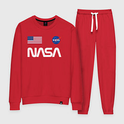 Костюм хлопковый женский NASA, цвет: красный