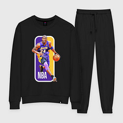 Костюм хлопковый женский NBA Kobe Bryant, цвет: черный