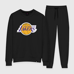 Костюм хлопковый женский LA LAKERS, цвет: черный