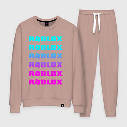 Костюм хлопковый женский ROBLOX, цвет: пыльно-розовый