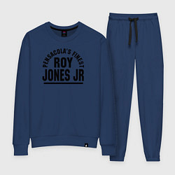 Костюм хлопковый женский Roy Jones Jr, цвет: тёмно-синий