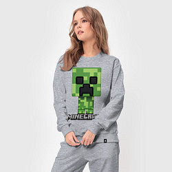 Костюм хлопковый женский MINECRAFT, цвет: меланж — фото 2