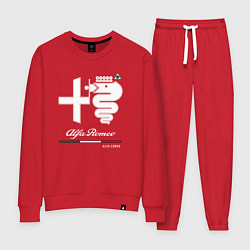 Костюм хлопковый женский Alfa corsa DTM, цвет: красный