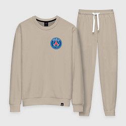 Костюм хлопковый женский PSG, цвет: миндальный