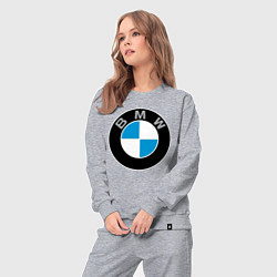 Костюм хлопковый женский BMW, цвет: меланж — фото 2