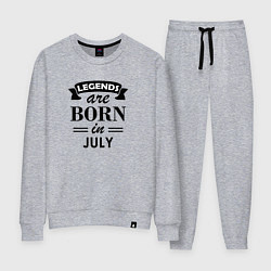 Костюм хлопковый женский Legends are born in july, цвет: меланж