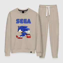 Костюм хлопковый женский SEGA, цвет: миндальный