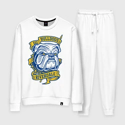 Костюм хлопковый женский GO BULLDOGS, цвет: белый