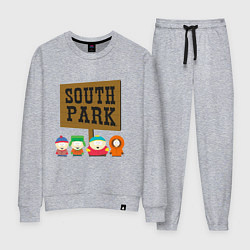 Костюм хлопковый женский South Park, цвет: меланж