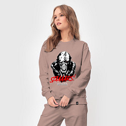 Костюм хлопковый женский STAAAAARS!, цвет: пыльно-розовый — фото 2