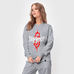Костюм хлопковый женский SLIPKNOT, цвет: меланж — фото 2