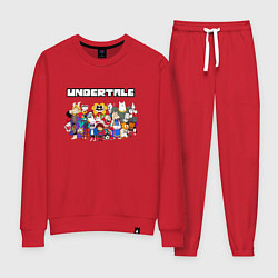 Костюм хлопковый женский UNDERTALE, цвет: красный