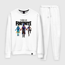 Костюм хлопковый женский TRAVIS SCOTT X FORTNITE, цвет: белый