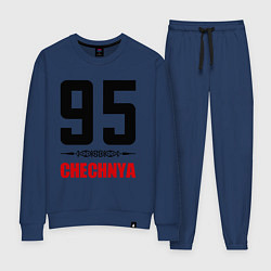 Костюм хлопковый женский 95 Chechnya, цвет: тёмно-синий